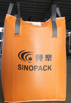 comprar 500kg bolso grande anaranjado FIBC con los cordones de llenador, bolso enorme grande de FIBC online manufacture
