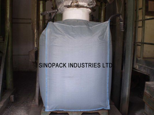 comprar Bolsos a granel tratados ULTRAVIOLETA grandes del polipropileno del U-panel gris FIBC con el trazador de líneas del PE online manufacture