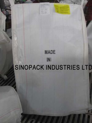 comprar Lucha contra CROHMIQ estática azul / blanco FIBC 1 tonelada a granel Bolsas disipativas sin conexión a tierra online manufacture