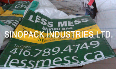 U Panel Shaped FIBC 4 Panel Printed BOPP Plastic Bags Full open top