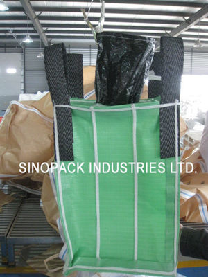 comprar Embalaje Powder 4-Panel deflector bolsa 1000kgs DE 100% virgen tejido PP verde online manufacture