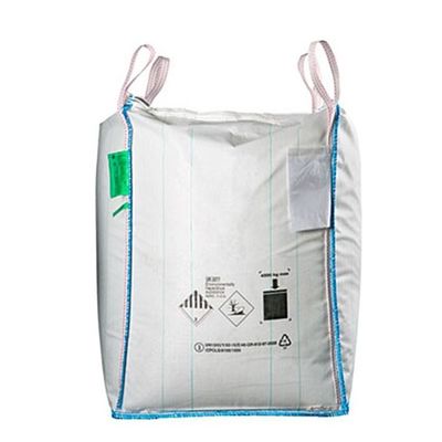 comprar Big Bag de la ONU con capacidad de carga de 1000 kg, costura de doble cadena y color de asa azul para un manejo seguro de materiales online manufacture