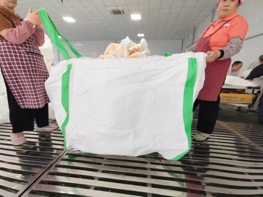 FIBC de grado alimenticio, 1000 kg SWL, con base de 36x36 pulgadas